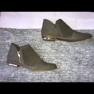 Olive green Fergie booties